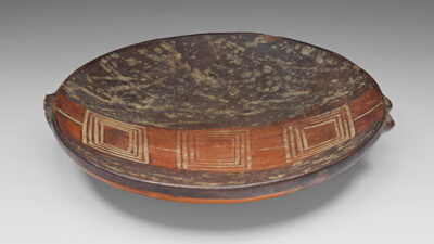 Miniature Tray with Geometric Pattern