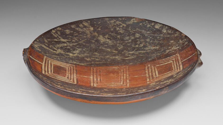 Miniature Tray with Geometric Pattern