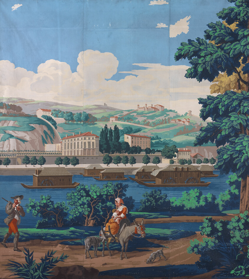 Three Joined Panels: The Views of Lyon