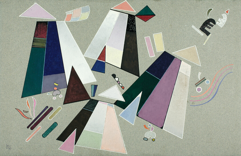 Untitled (Composition with Grey Background)