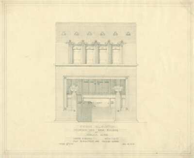 First State Bank, Manlius, Illinois, Elevation