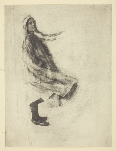 Girl with Skirt Blowing