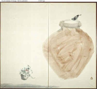 Bird on a Large Jar