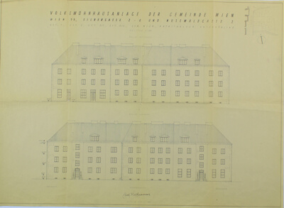 Apartment Building, Volkswohnhausanlage der Gemeinde, Vienna, Austria, Elevations