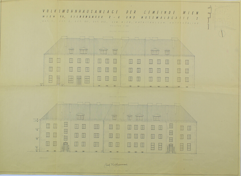 Apartment Building, Volkswohnhausanlage der Gemeinde, Vienna, Austria, Elevations