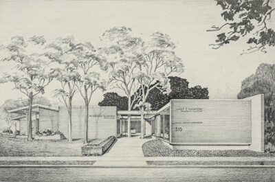 Five Ten Green Bay Road Office Building, Winnetka, Illinois, Design Study