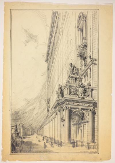 Eaton's Department Store, Toronto, Canada, Perspective Study