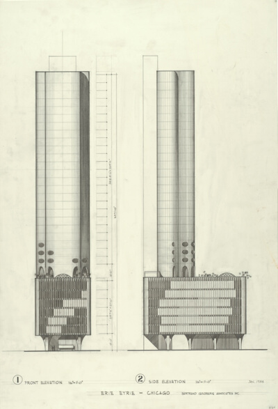 Prentice Women's Hospital Erie Eyrie, Chicago, Illinois, Elevation