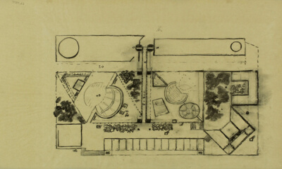 Fort Wayne Arts Center Theater, Fort Wayne, Indiana, Site Plan Sketch