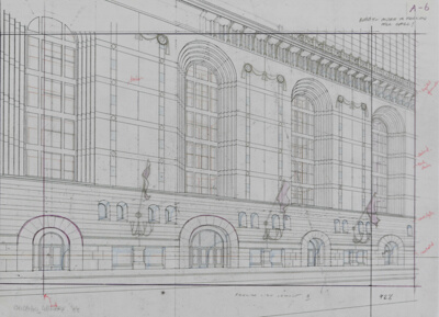 Harold Washington Library, Chicago, Illinois, Line Perspective