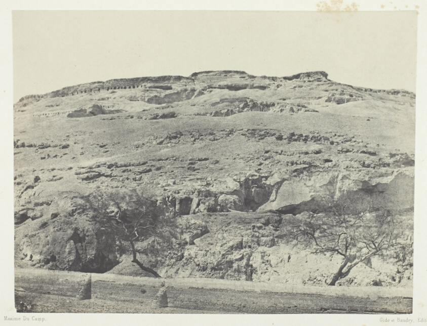 Nécropole de l'Ancienne Lycopolis, Haute-Egypte, plate 12 from the album "Egypte, Nubie, Palestine et Syrie" (1852)