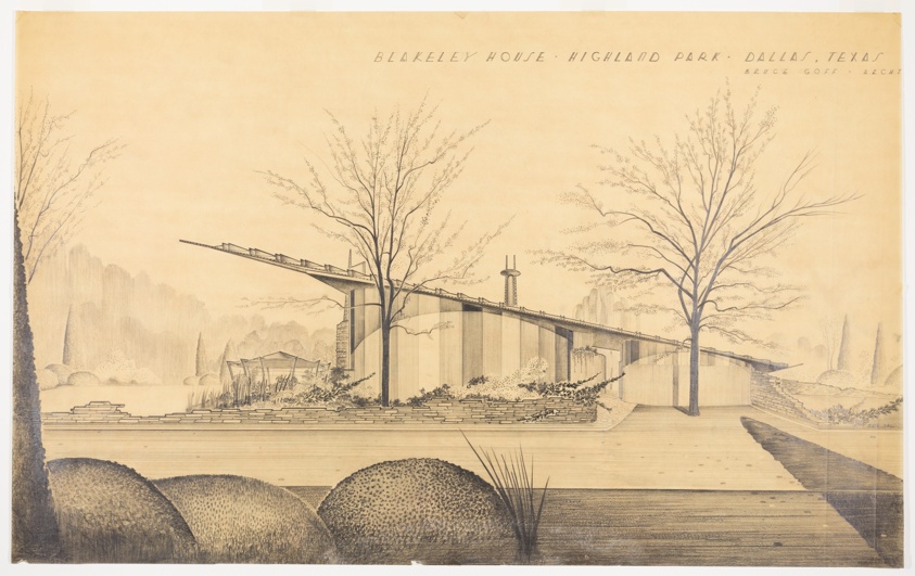 Jerry Blakeley House, Highland Park, Texas, Exterior Perspective