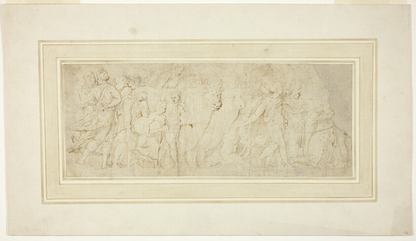 Procession of Figures and Oxen