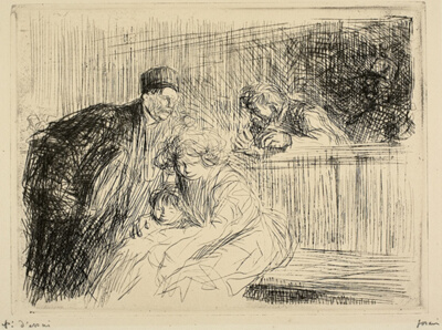 Lawyer Speaking to the Accused, Second Plate