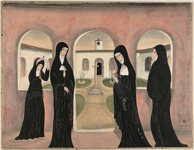Nuns in Convent Yard