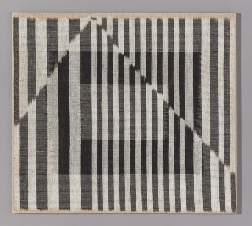 Hanging entitled “Points & Lines Four”