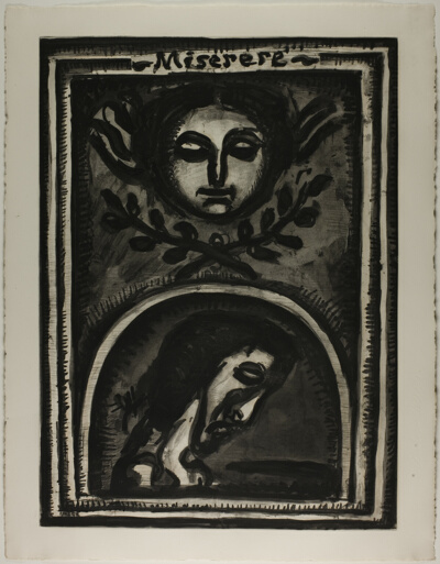 Have mercy on me my God according to your great Mercy, plate one from Miserere