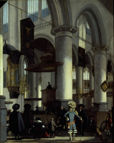Interior of the Oude Kerk, Delft