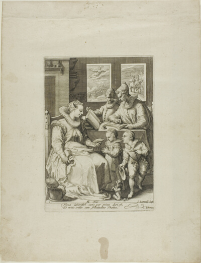 Morning, plate one from Four Times of Day