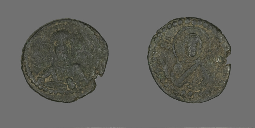 Anonymous Follis (Coin), Attributed to Constantine IX