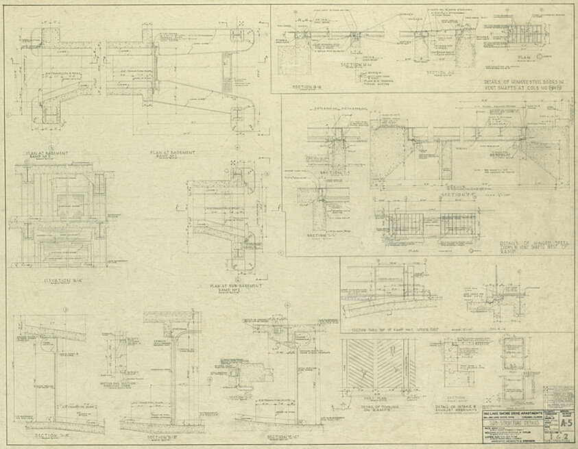 860–880 North Lake Shore Drive, Sub-Structure Details
