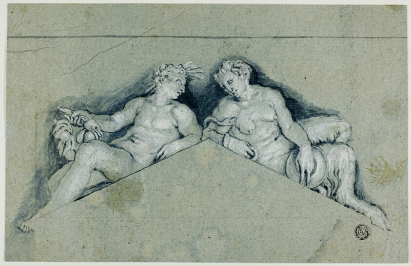 Overdoor with Allegorical Male Figure