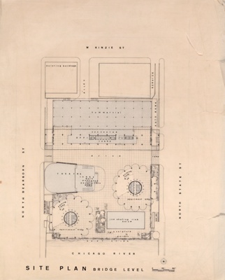 Marina City, Chicago, Illinois, Bridge Level Site Plan