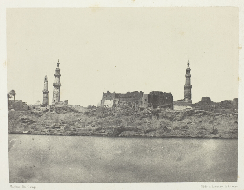 Vue Générale, Girgeh, Haute-Egypte, plate 14 from the album "Egypte, Nubie, Palestine et Syrie" (1852)