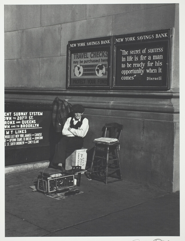 Shoeshine man, New York City