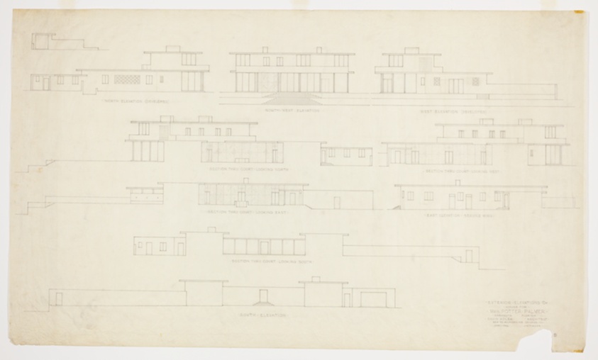 Mrs. Potter Palmer House, Sarasota, Florida, Elevation