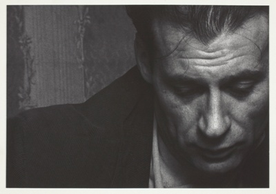 Close-Up of Face and Shoulder of a Man