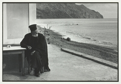 Priest at Waterfront Cafe, from the series "A Greek Portfolio"