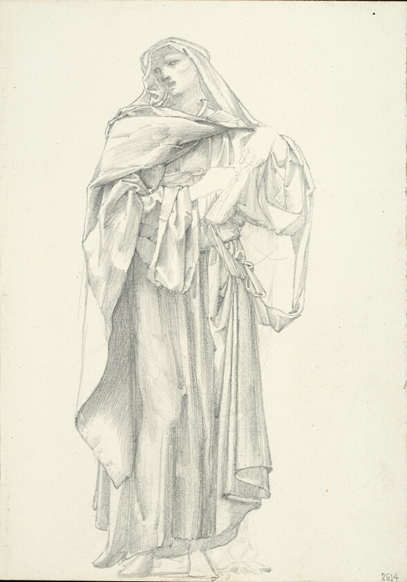 Draped Male Figure (sketchbook #2614)