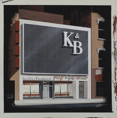 Kroch's and Brentano's Party and Gift Center, Chicago, Illinois, Presentation Drawing