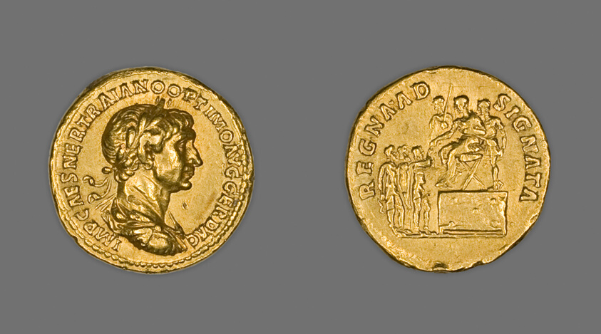 Aureus (Coin) Portraying Emperor Trajan