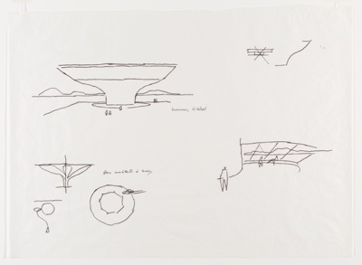 Museum of Contemporary Art, Niterói, Rio de Janeiro, Brazil, Four Sketches
