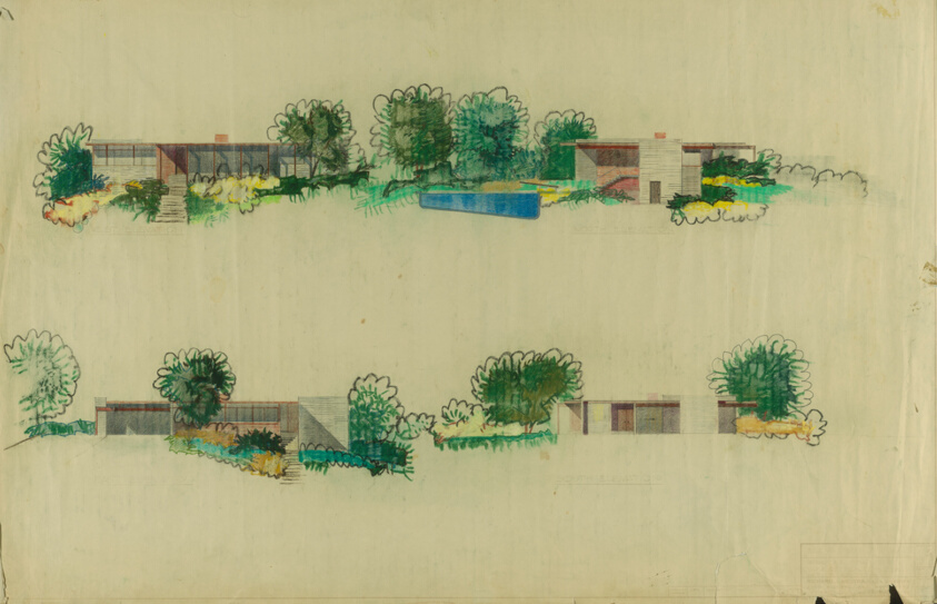 Bizzarri House, Cincinnati, Ohio, Exterior Elevations