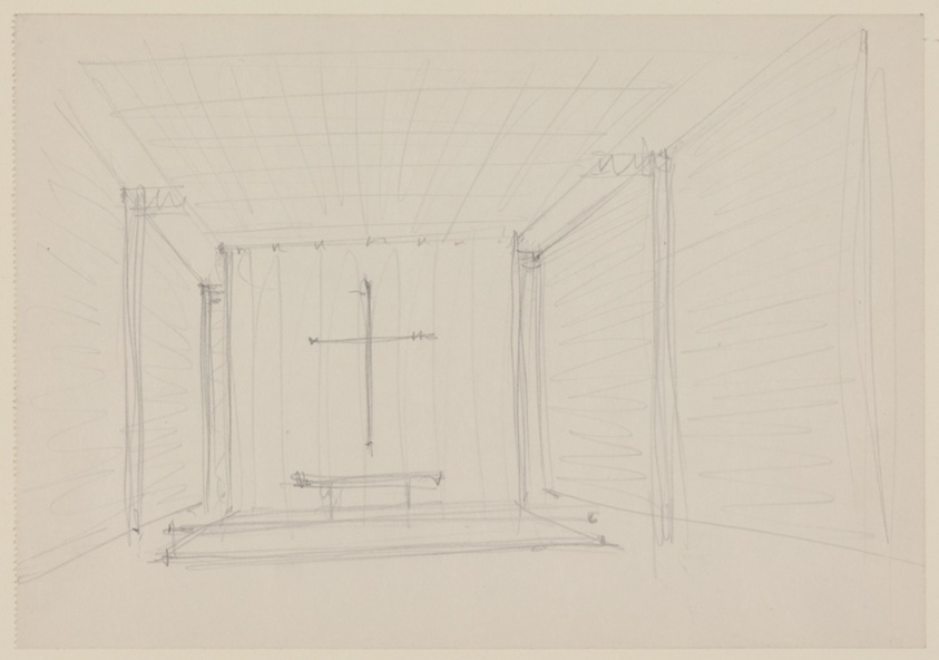 Illinois Institute of Technology Chapel, Chicago, Illinois, Interior Perspective