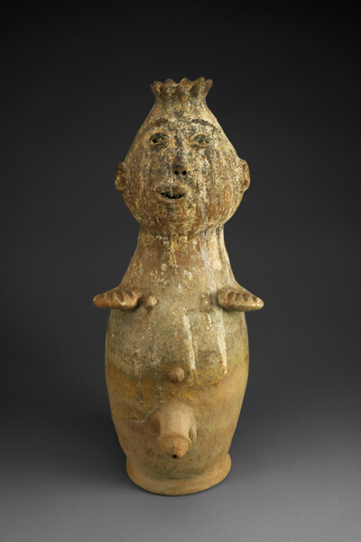 One of a Pair of Shrine Figures