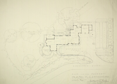 Mr. and Mrs. Loewenthal House, Highland Park, Illinois, Site Plan