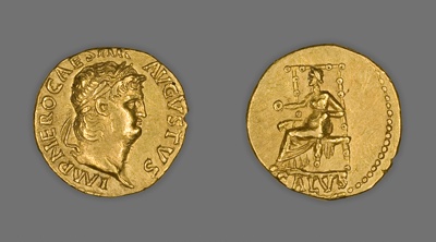 Aureus (Coin) Portraying Emperor Nero