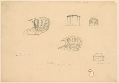 Chair Studies, Conchoidal Chairs, Study
