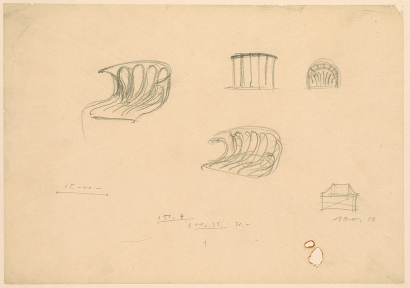 Chair Studies, Conchoidal Chairs, Study