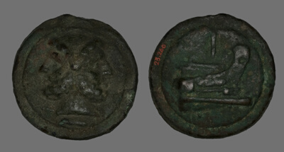 As (Coin) Depicting the God Janus