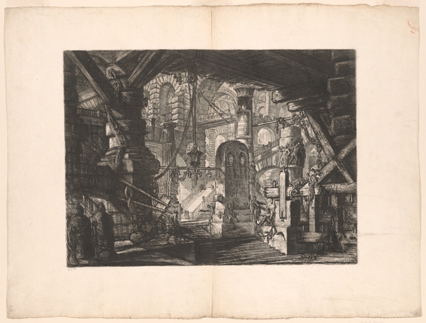 The Pier with Chains, plate 16 from Imaginary Prisons