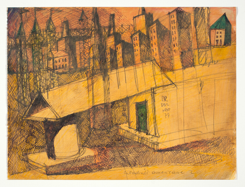 American Cathedral Number Two, Sketch