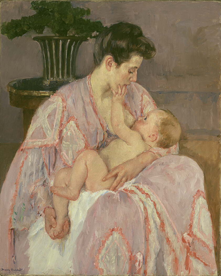Young Mother Nursing Her Child