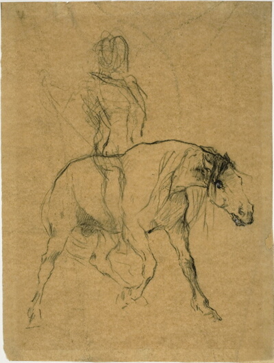Study of a Horse and Rider
