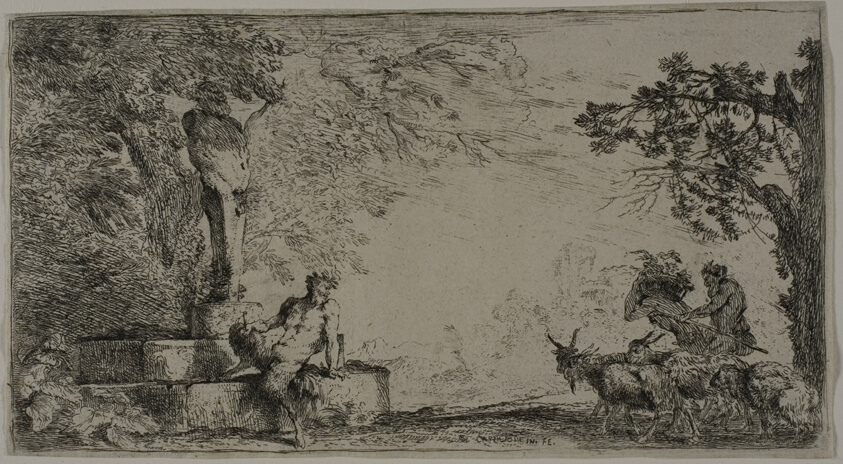 Satyr Resting beneath a Herm