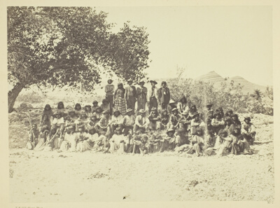 Group of Pah-Ute Indians, Nevada